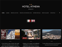 Tablet Screenshot of hotelathenaspoleto.it